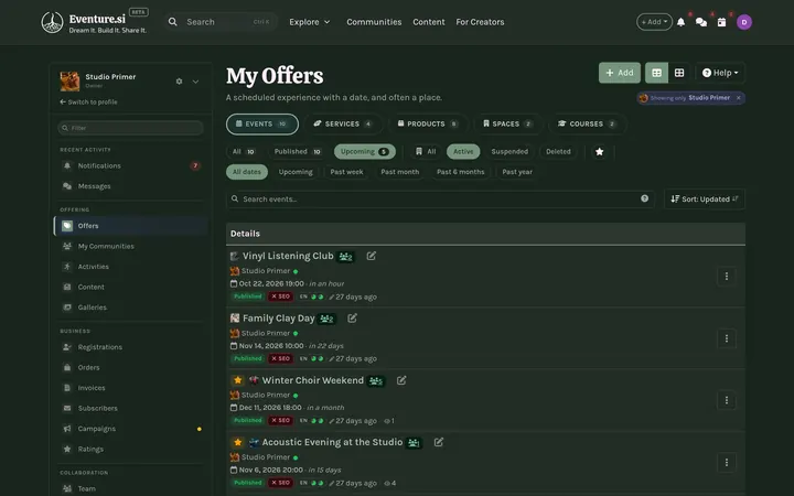 Events - How you manage it