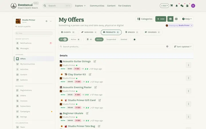 Offers - How you manage it
